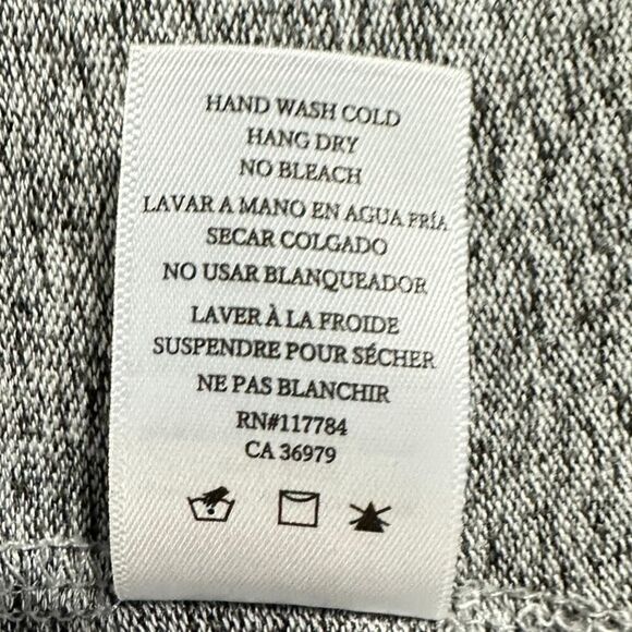 Rails‎ Leigh Pullover Sweater Women's Small Gray Long Sleeve Lace Up Front - Picture 8 of 10
